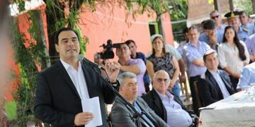 Valdés recorrió distintas localidades del interior de Corrientes\u002E (Foto: @gustavovaldesok)