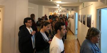Argentinos votando en Madrid\u002E (Twitter)