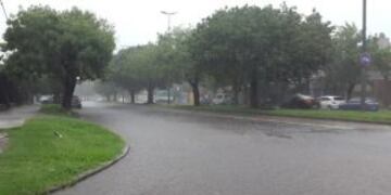 Temporal en Rosario zona sur
