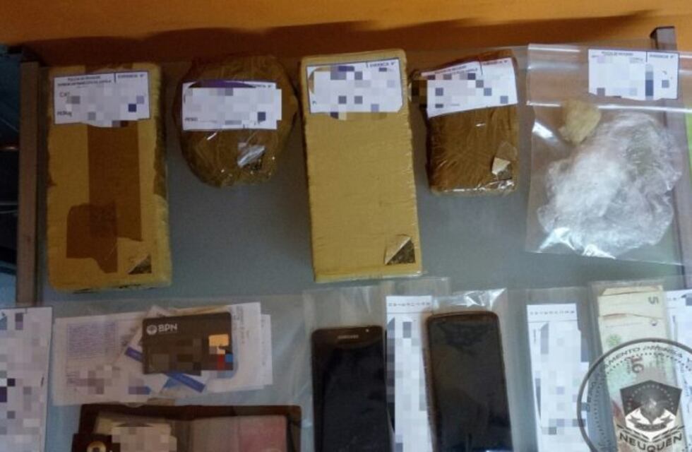 Detienen a cinco personas que vendían drogas entre Neuquén y Zapala