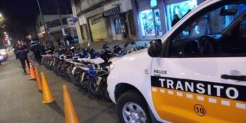 Remitieron 100 vehículos al corralón durante el finde largo