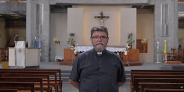 Luis Pietro, rector y responsable del Santuario\u002E (Infobae)
