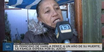 Norma Allende, madre de Yamila Pérez, pidió saber dónde están los brazos de su hija\u002E