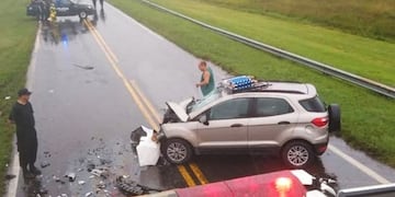 Accidente en Santa Fe con una familia piquense (Infopico)