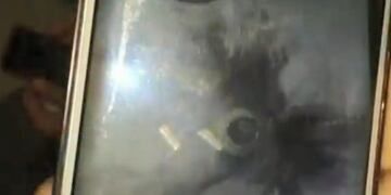 El impacto del rayo sobre el avión (Web)