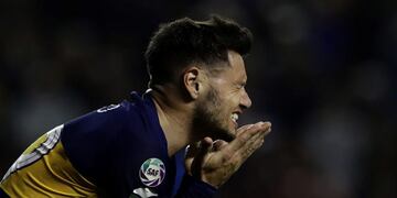 Mauro Zárate sufrió un desgarro y se perderá el Superclásico con River por la Superliga\u002E (AFP)