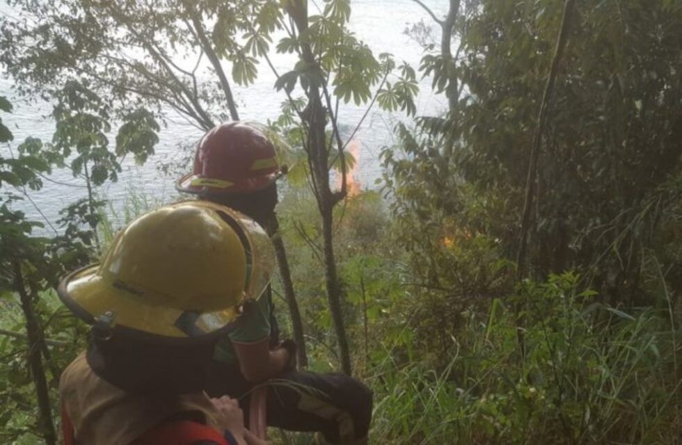 Se quemaron pastizales en la zona del Hito de las Tres Fronteras de Iguazú