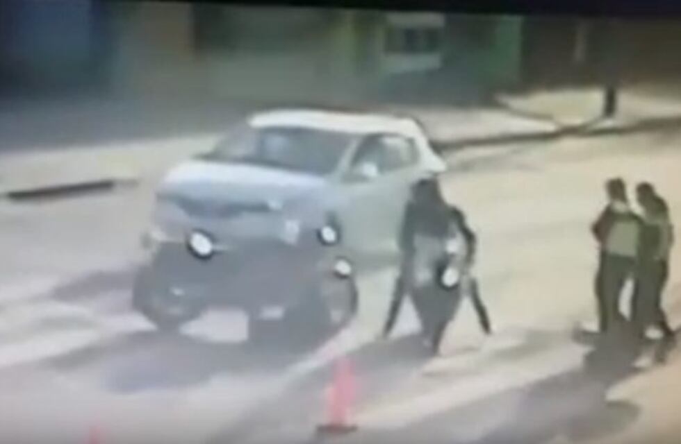 Le fallaron los frenos y terminó chocando en pleno operativo de tránsito