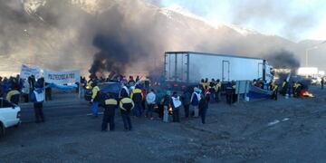 Corte de ruta en distintos puntos de la provincia\u002E