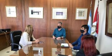 Reunión de Luis Castellano con Doris Abdala