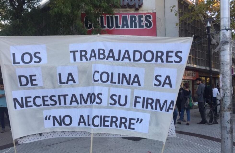 Trabajadores de La Colina reclaman por 800 puestos de trabajo en San Rafael