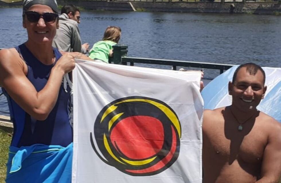 Desafío y sueño cumplidos: Magui Nieto y Santiago Gutiérrez cruzaron con éxito el lago San Roque