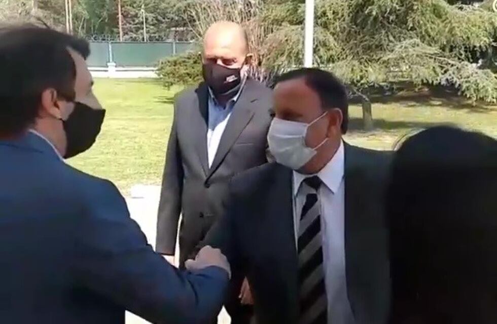 Omar Perotti recibió en Villa Gobernador Gálvez al gobernador de La Rioja