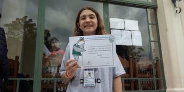 María de los Milagros Elizalde, obtuvo la medalla de oro entre un centenar de jóvenes de 14 países (web)\u002E