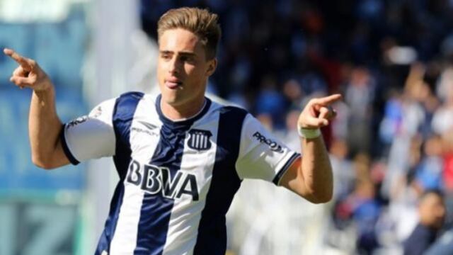 Ezequiel Rescaldani festeja en Talleres.
