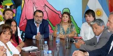 Aguiar y Martínez encabezaron la reunión en el Concejo Deliberante\u002E