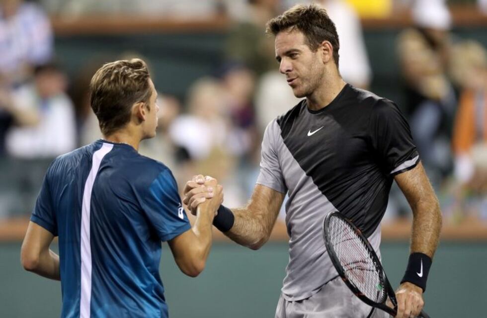 Del Potro debutó con un convincente triunfo en Indian Wells