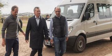 Mauricio Macri visitó el sur santafesino junto a Corral\u002E (Política 3D)
