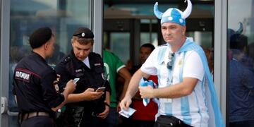 Hinchas en Rusia