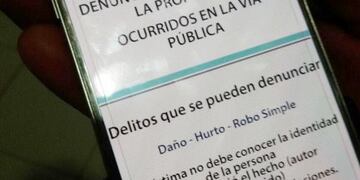 Denuncias on line en San Rafael