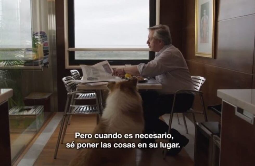 Alberto Fernández lanzó su primer spot con Cristina y su perro Dylan como protagonistas