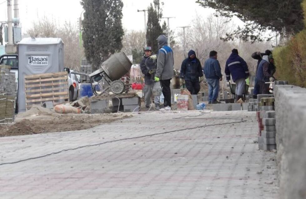 Las Heras: Las obras continúan a pesar de la temporada invernal