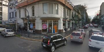 La esquina donde se produjo el choque (Google)