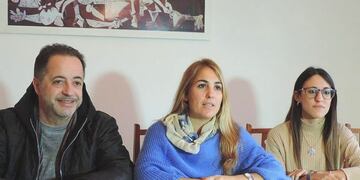 Eugenia Ball Lima junto a Willy Aiello y Macarena García