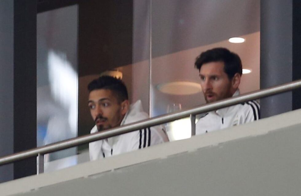 Messi no aguantó la goleada española y abandonó el estadio antes del final