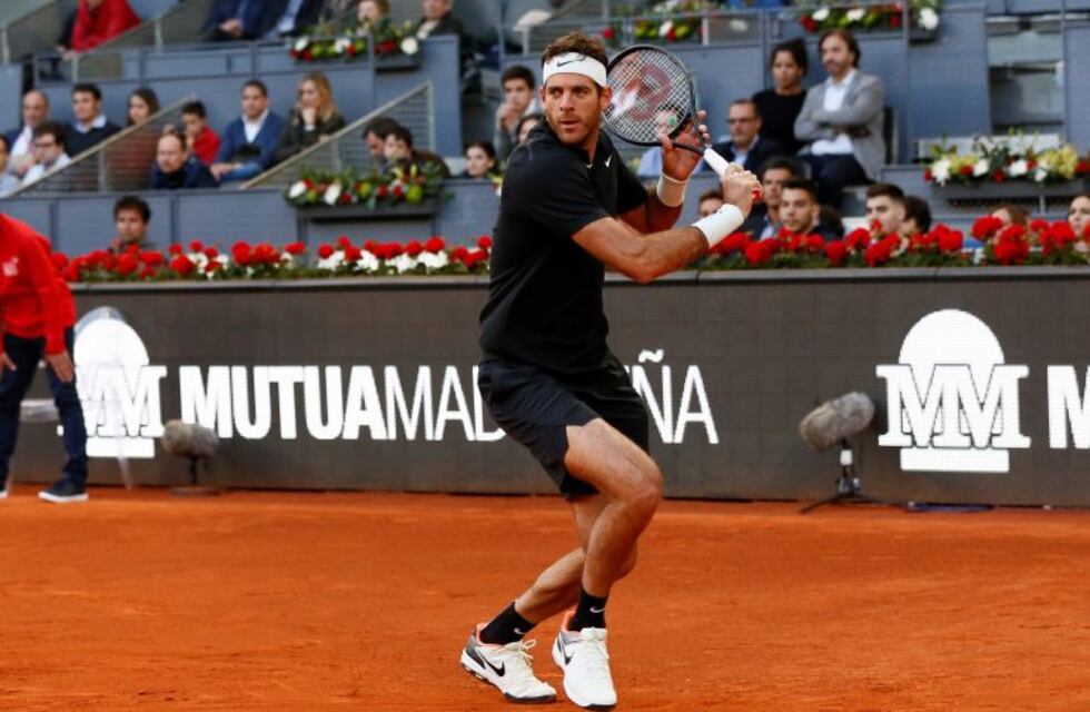 Del Potro perdió en su debut en dobles en el Masters 1000 de Madrid