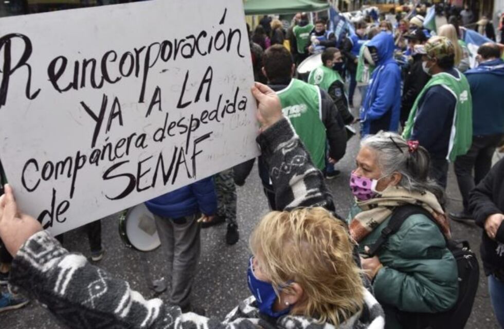 Protesta de ATE Córdoba en el Ministerio de Justicia