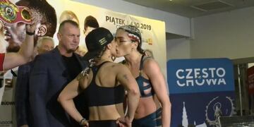 Soledad Matthysse y la polaca Ewa Brodnicka