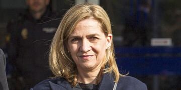 GRA157. MADRID, 17/02/2017.- Fotografu00eda de archivo (18/02/2016) de la infanta Cristina que ha sido absuelta hoy por la Audiencia de Palma de la acusaciu00f3n de colaborar en dos delitos fiscales de su marido, Iu00f1aki Urdangarin, por la que fue juzgada en el cas