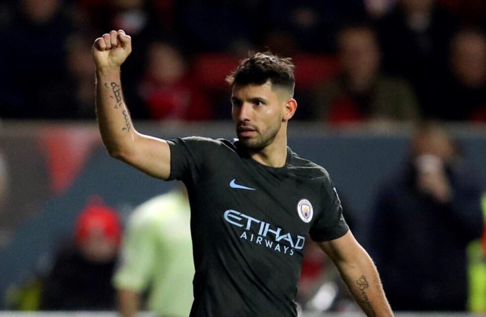 Agüero marcó un gol en el triunfo que llevó al Manchester City a la final