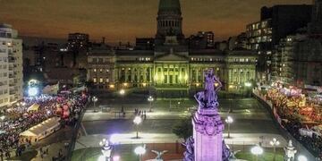 Plaza Congreso (Clarín)