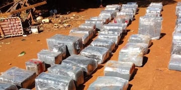 Los 79 bultos encontrados en el galpón de la vivienda de la víctima\u002E