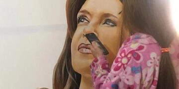 Pintura de más de un metro de altura realizado por la artista misionera Mariana Morgenstern\u002E (El Territorio)