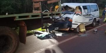 Traffic chocó con 15 tareferos a bordo