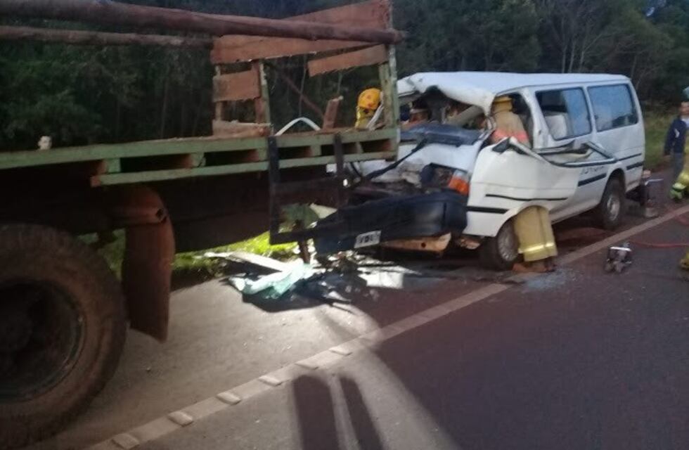 Traffic chocó con 15 tareferos a bordo que resultaron lesionados