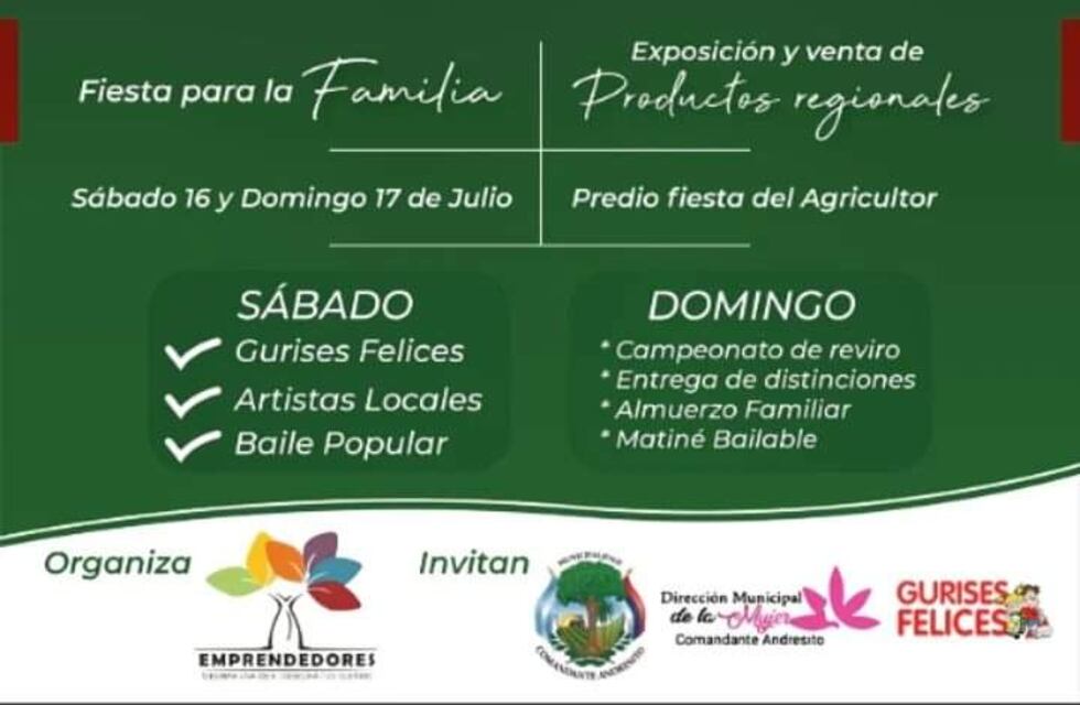 Comandante Andresito contará con una nueva edición de “Andresito Emprende”