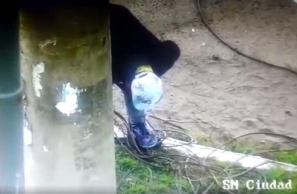 Difundieron el video de un hombre robando cables y las críticas fueron lapidarias