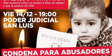 La convocó una madre de una víctima de abuso y se hizo viral\u002E Será este viernes a las 19 frente al Poder Judicial\u002E