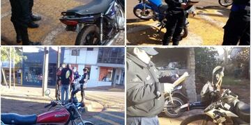 Motos secuestradas en Oberá