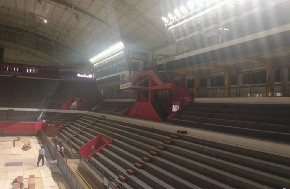 Dejan a punto el estadio Cantoni para recibir a la Copa Davis