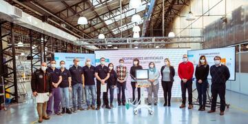 Presentación del primer respirador artificial fabricado en Tierra del Fuego\u002E