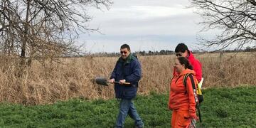 Personal de distintas fuerzas de seguridad y técnicos especialistas realizan rastrillajes para buscar a Nicolás Sabena\u002E (Tommy Fragueiro, La Voz)