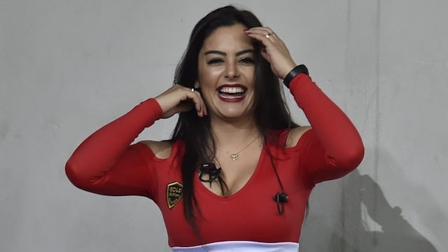 Larissa Riquelme, apodada como "la novia del Mundial de Sudáfrica". (Foto: Douglas Magno / AFP)