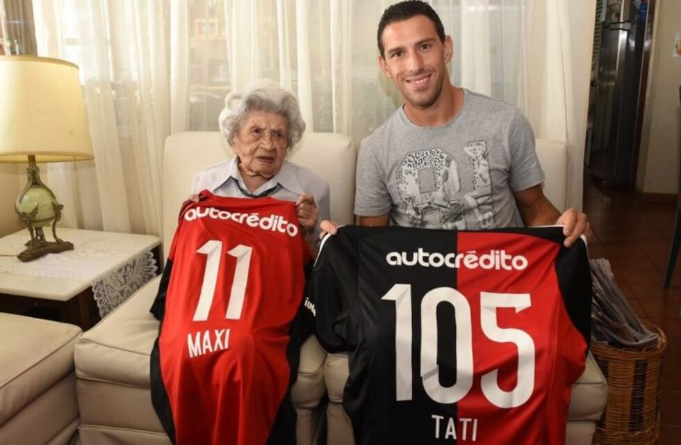 Maxi Rodríguez visitó a la abuela que lo había invitado para festejar su cumpleaños 105