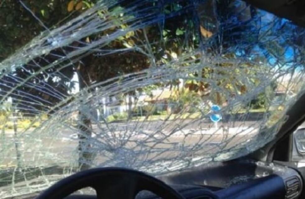 Un conductor la denigró en medio de la calle y ella le rompió el parabrisas de un piedrazo