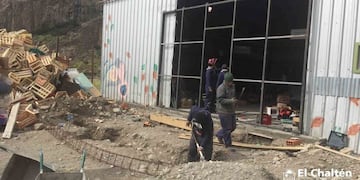 Obras en el acceso al CARRI de El Chaltén
